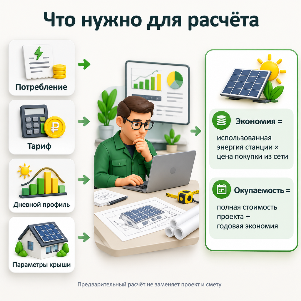 Что нужно для рассчета